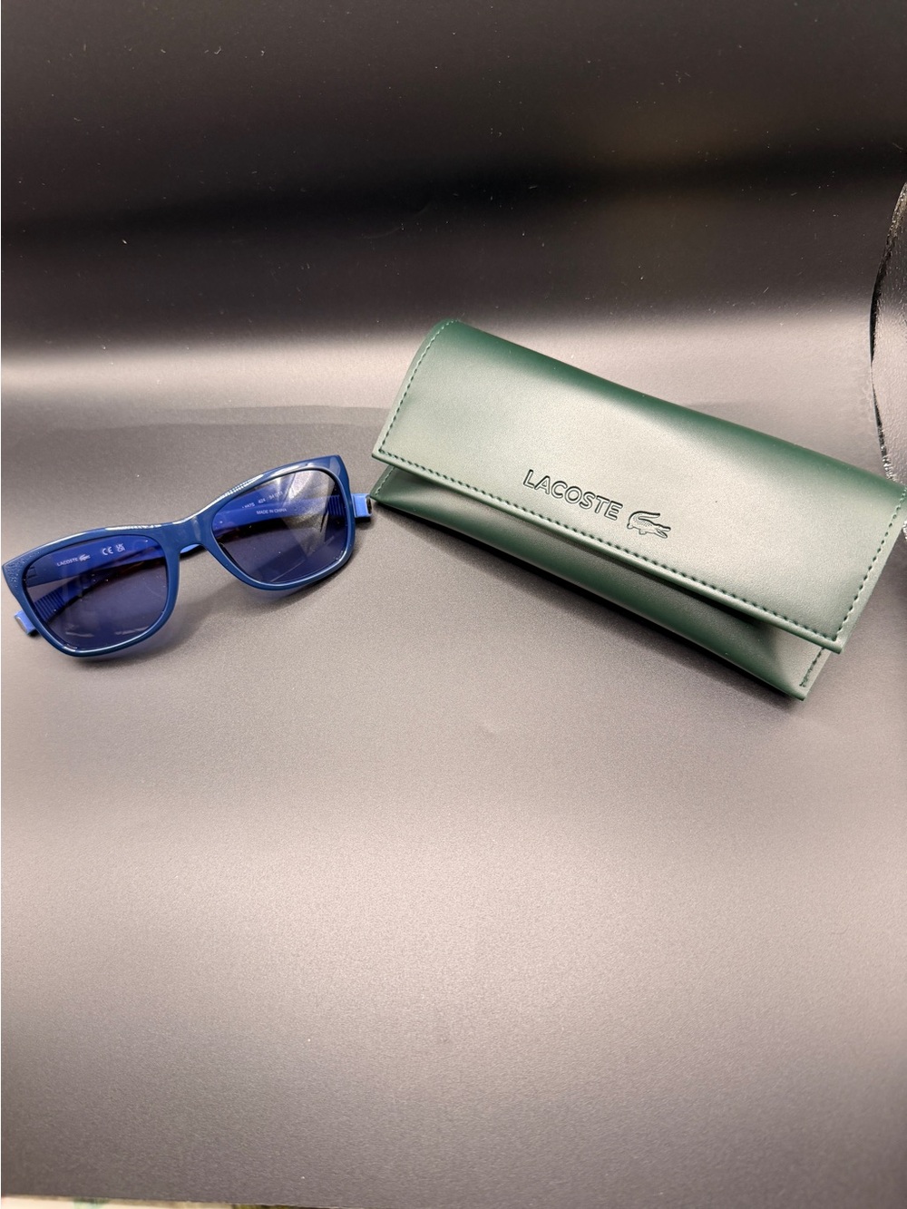 Lacoste Navy Blue Sunglasses with Black Case